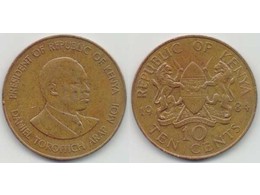 Кения. 10 центов 1984г.