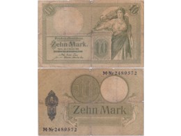 Германия. Банкнота 10 марок 1906г.