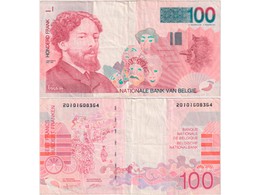 Бельгия. Банкнота 100 франков 1995г.
