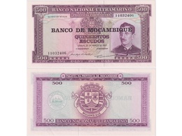 Мозамбик. Банкнота 500 эскудо 1976г.