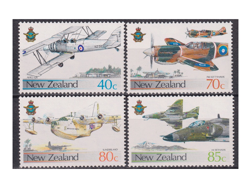 Новая Зеландия. Авиация. Серия марок 1987г.