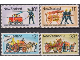 Новая Зеландия. Пожарная охрана. Серия марок 1977г.