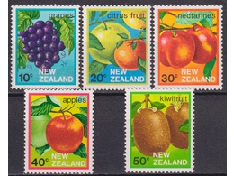 Новая Зеландия. Фрукты. Серия марок 1983г.