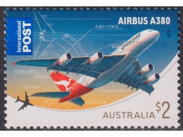 Австралия. Авиация. Почтовая марка 2008г.