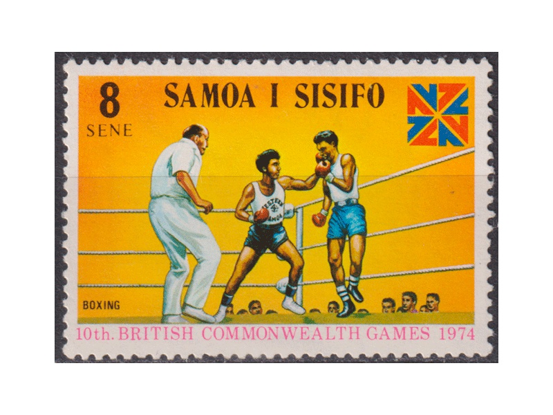 Самоа. Бокс. Почтовая марка 1974г.