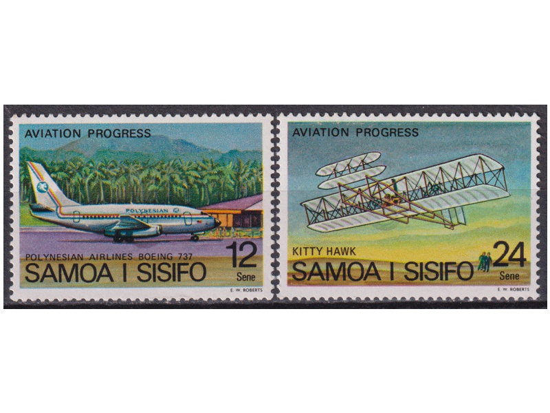 Самоа. Авиация. Почтовые марки 1978г.