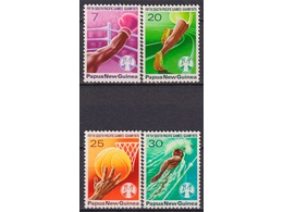 Папуа-Новая Гвинея. Спорт. Серия марок 1975г.