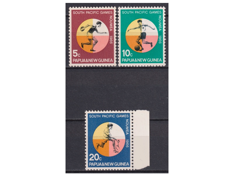Папуа-Новая Гвинея. Спорт. Серия марок 1966г.