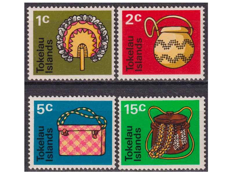 Токелау. Промыслы. Почтовые марки 1971г.