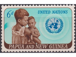 Папуа-Новая Гвинея. Организация. Почтовая марка 1965г.