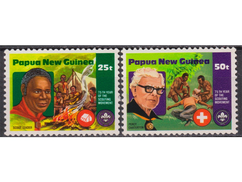 Папуа-Новая Гвинея. Скауты. Почтовые марки 1982г.