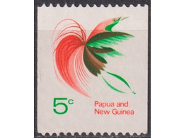 Папуа-Новая Гвинея. Птица. Почтовая марка 1969г.