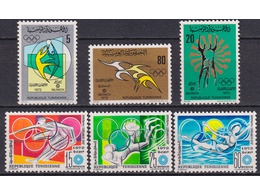 Тунис. Олимпиада в Германии. Серия марок 1972г.