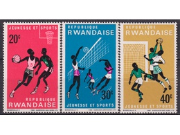 Руанда. Спорт. Почтовые марки 1966г.