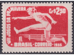 Бразилия. Спорт. Почтовая марка 1956г.