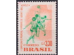 Бразилия. Спорт. Почтовая марка 1957г.