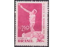 Бразилия. Спорт. Почтовая марка 1959г.