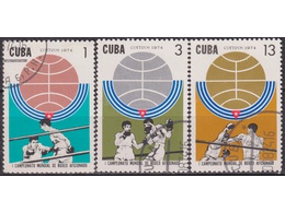Куба. Спорт. Почтовые марки 1974г.