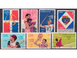 Куба. Виды спорта. Почтовые марки 1974г.