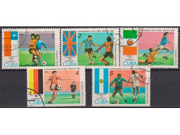 Куба. Футбол. Почтовые марки 1985г.