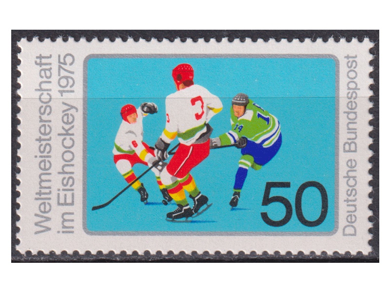 Германия (ФРГ). Спорт. Почтовая марка 1975г.