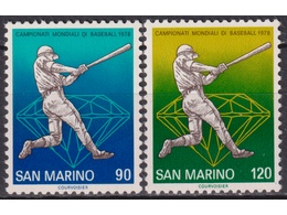 Сан-Марино. Бейсбол. Серия марок 1978г.