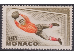 Монако. Футбол. Почтовая марка 1963г.