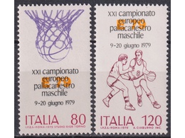 Италия. Баскетбол. Серия марок 1979г.