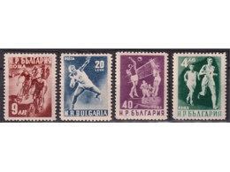 Болгария. Спорт. Почтовые марки 1950г.
