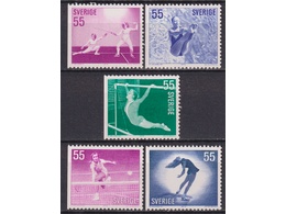 Швеция. Спорт. Серия марок 1972г.