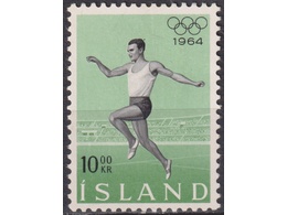 Исландия. Спорт. Почтовая марка 1964г.