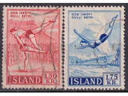 Исландия. Спорт. Почтовые марки 1955-57гг.
