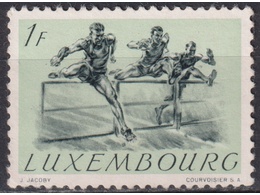Люксембург. Спорт. Почтовая марка 1952г.