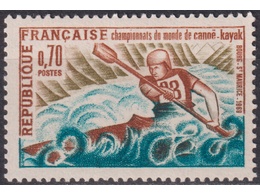 Франция. Спорт. Почтовая марка 1969г.