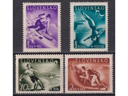 Словакия. Спорт. Серия марок 1944г.