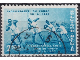 Бельгия. Спорт. Почтовая марка 1960г.