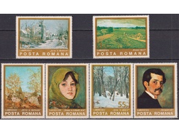 Румыния. Живопись. Серия марок 1975г.
