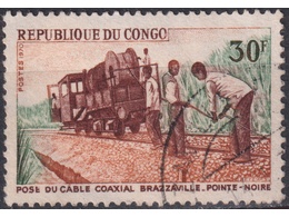 Конго. Транспорт. Почтовая марка 1970г.