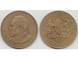 Кения. 10 центов 1968г.