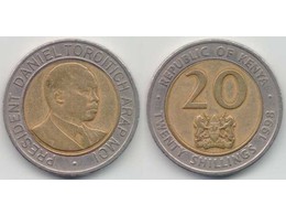 Кения. 20 шиллингов 1998г.