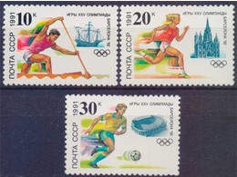 К 25 Олимпийским играм. Серия марок 1991г.