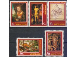 Европейская живопись. Серия марок 1987г.