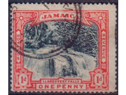 Ямайка. Пейзаж. Почтовая марка 1901г.