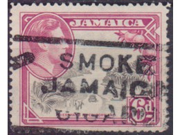 Ямайка. Георг VI. Почтовая марка 1938г.