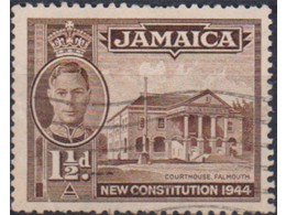 Ямайка. Конституция. Почтовая марка 1945г.