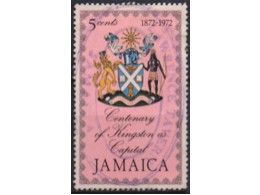 Ямайка. Герб государства. Почтовая марка 1972г.