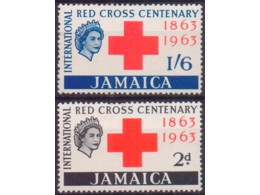 Ямайка. Красный Крест. Серия марок 1963г.