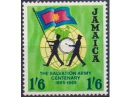 Ямайка. Спасение армии. Почтовая марка 1965г.