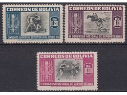 Боливия. Спорт. Почтовые марки 1951г.