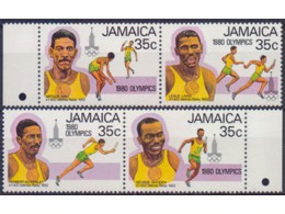 Ямайка. Олимпиада-80. Почтовые марки 1980г.